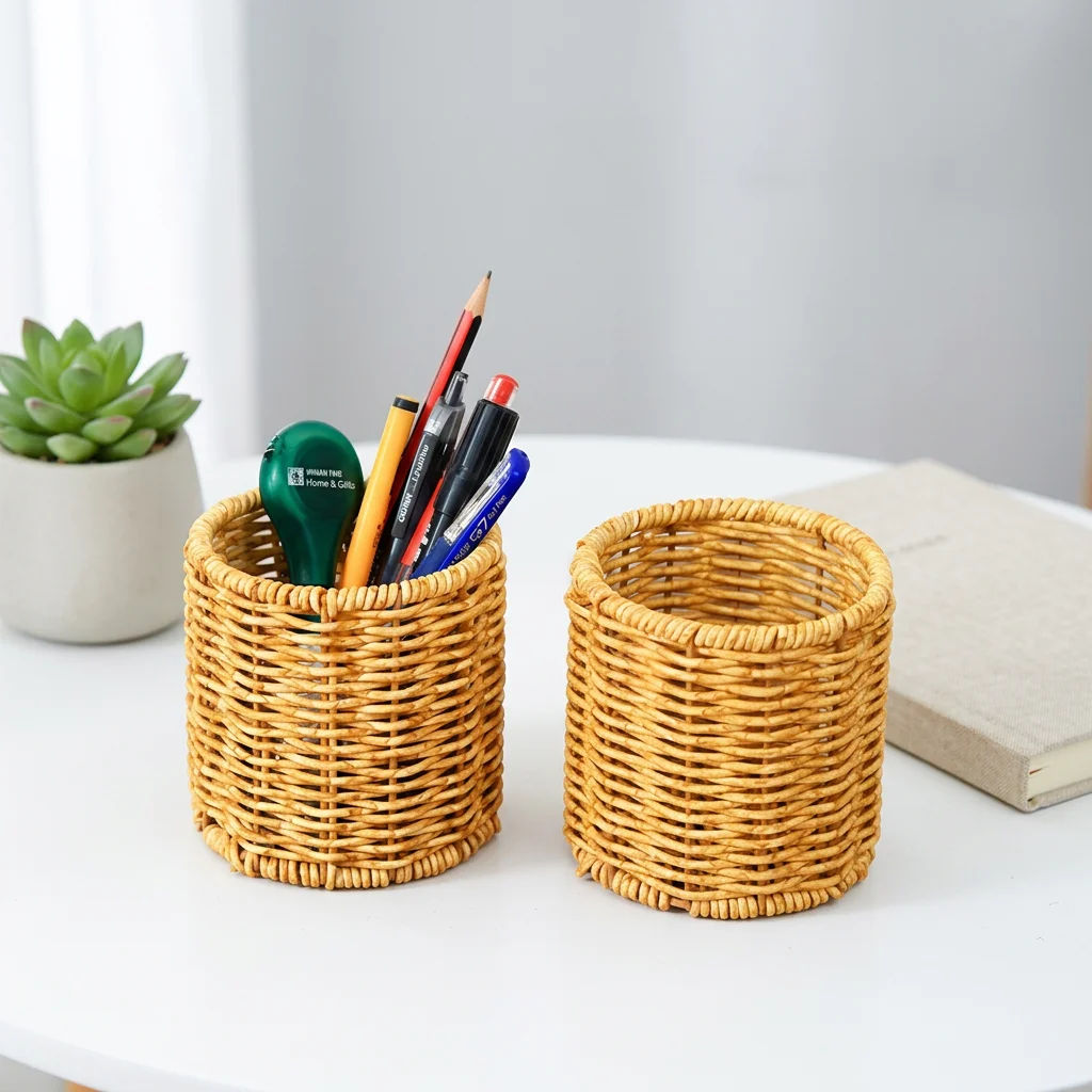 025 natural handmade round rattan pen holder desk stationery organizer with multifunction storage office home $3 4.10 02 025 natural handmade round rattan pen holder desk stationery organizer with multifunction storage office home $3 4.10 02