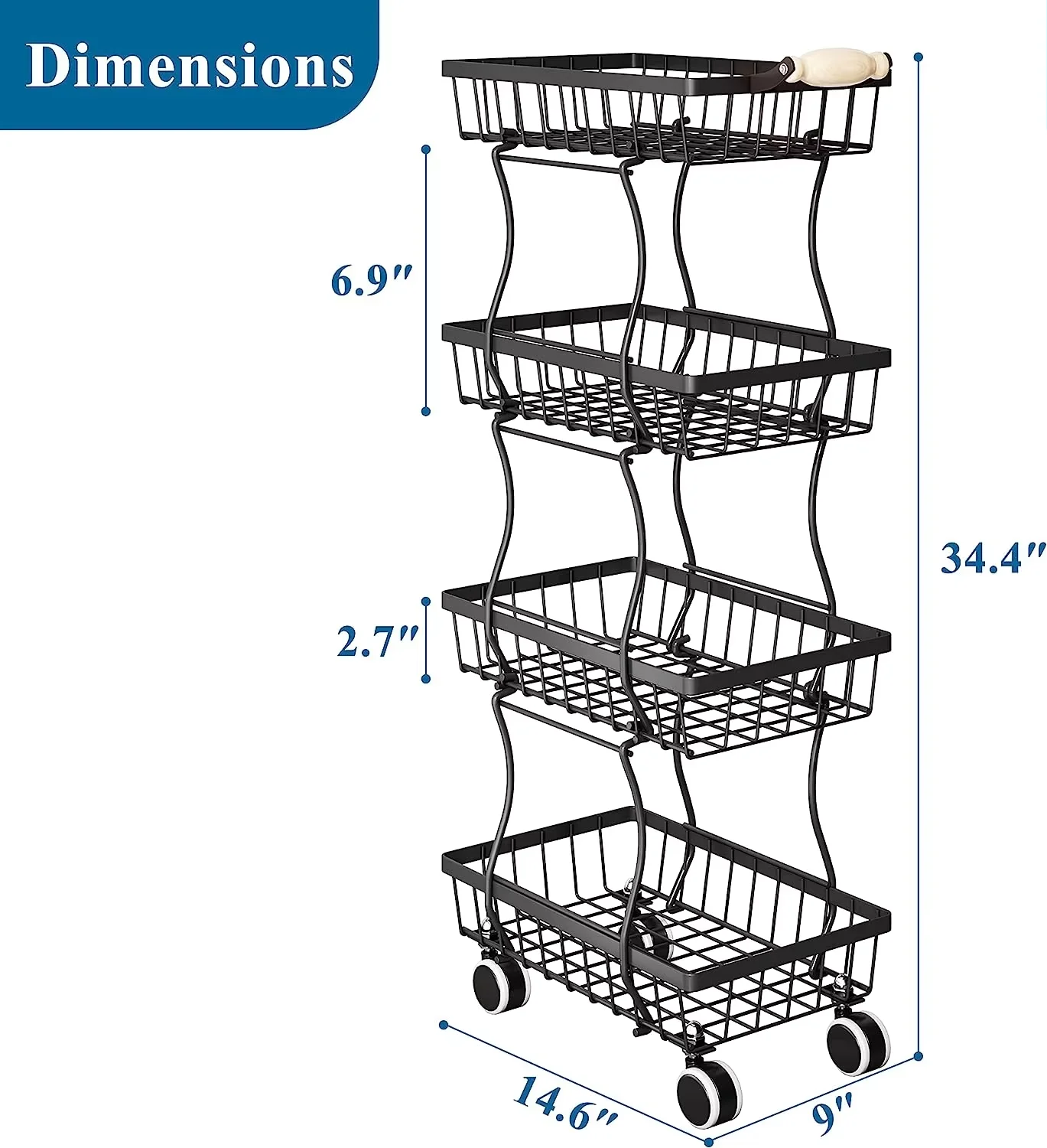 1284 huangtu auxiliary trolley with wheels fruit and vegetable storage trolley removable 4 tier 5 tier non s $10 10.80 02 1284 huangtu auxiliary trolley with wheels fruit and vegetable storage trolley removable 4 tier 5 tier non s $10 10.80 02