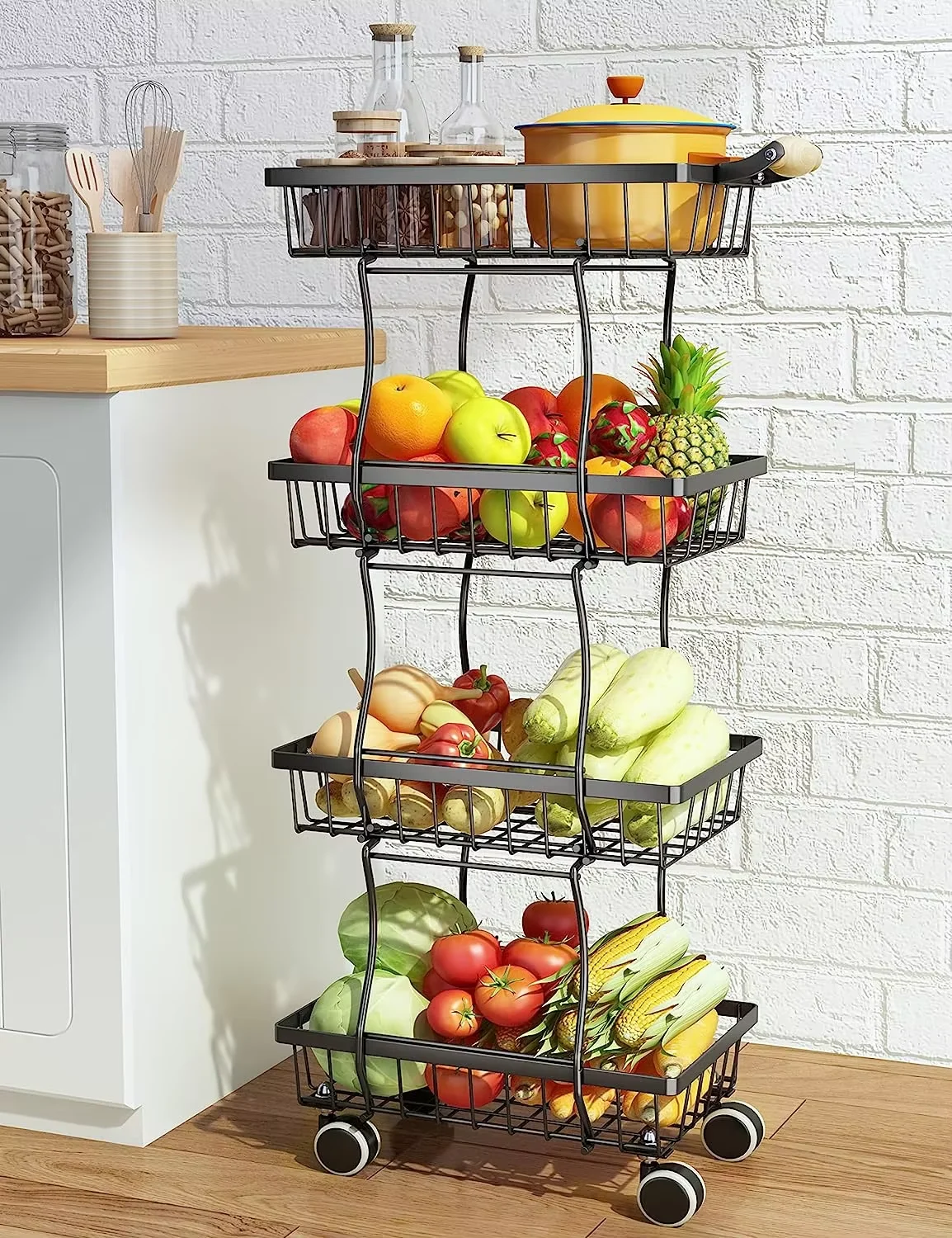 1284 huangtu auxiliary trolley with wheels fruit and vegetable storage trolley removable 4 tier 5 tier non s $10 10.80 03 1284 huangtu auxiliary trolley with wheels fruit and vegetable storage trolley removable 4 tier 5 tier non s $10 10.80 03