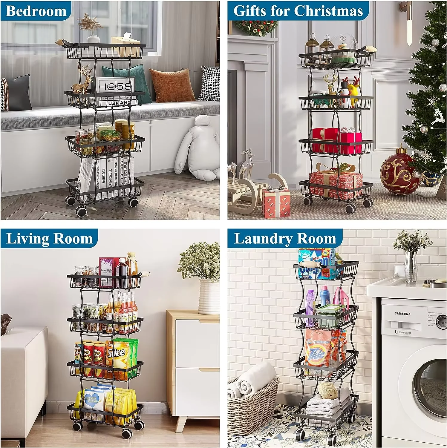1284 huangtu auxiliary trolley with wheels fruit and vegetable storage trolley removable 4 tier 5 tier non s $10 10.80 04 1284 huangtu auxiliary trolley with wheels fruit and vegetable storage trolley removable 4 tier 5 tier non s $10 10.80 04
