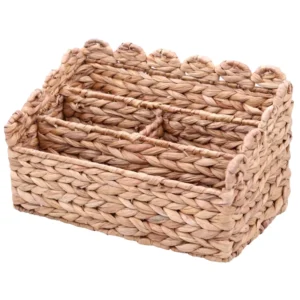 589 retro eco friendly handmade water hyacinth seagrass other woven wicker storage baskets for office desk $1.80 8.82 01
